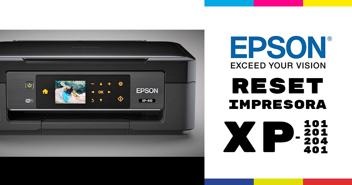 Reset Epson XP101, 201, 204 y 401
